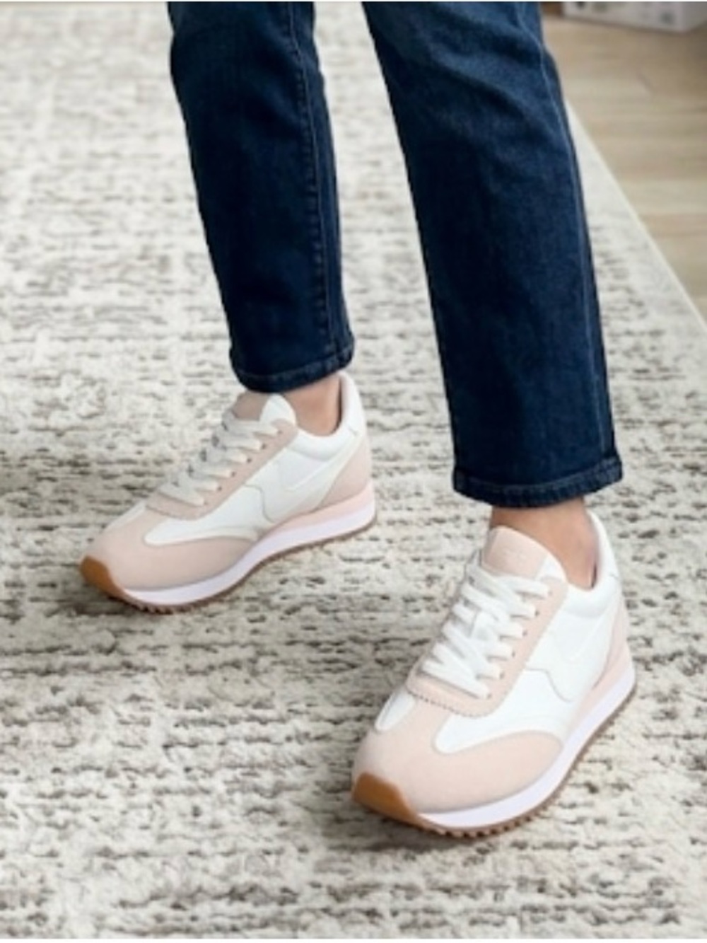 PROJECT CLOUD Madison Sneaker, Women’s 6 White Soft Beige